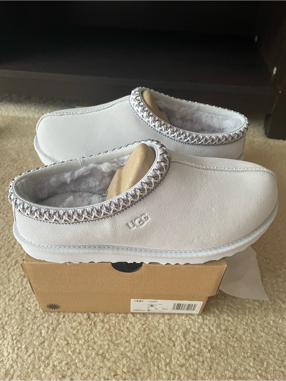 Authentic New Ugg Tasman Kids’ Size 6 (Women’s 7.5) Pretty Misty Wisteria Purple - Picture 2 of 10